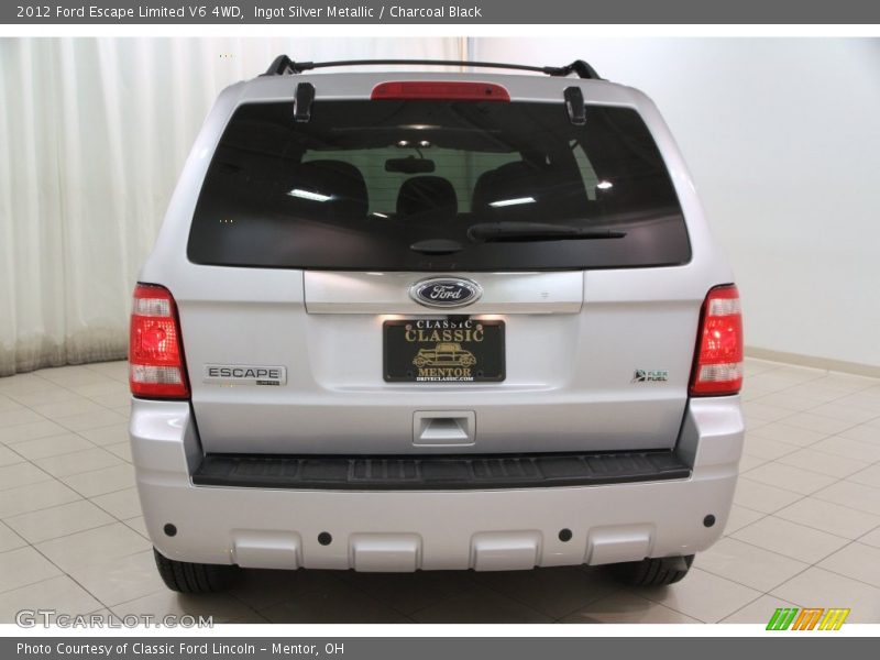 Ingot Silver Metallic / Charcoal Black 2012 Ford Escape Limited V6 4WD