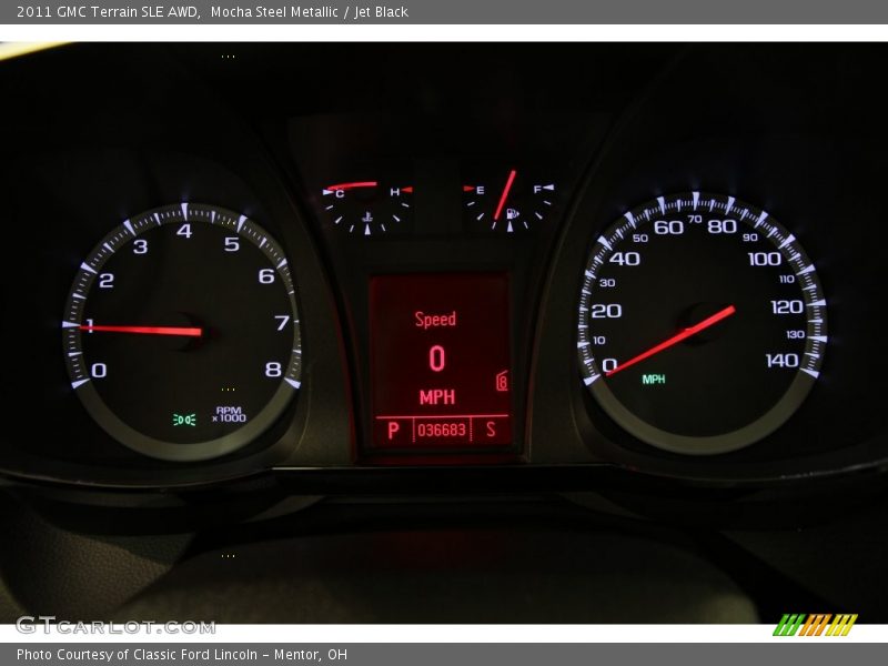 Mocha Steel Metallic / Jet Black 2011 GMC Terrain SLE AWD