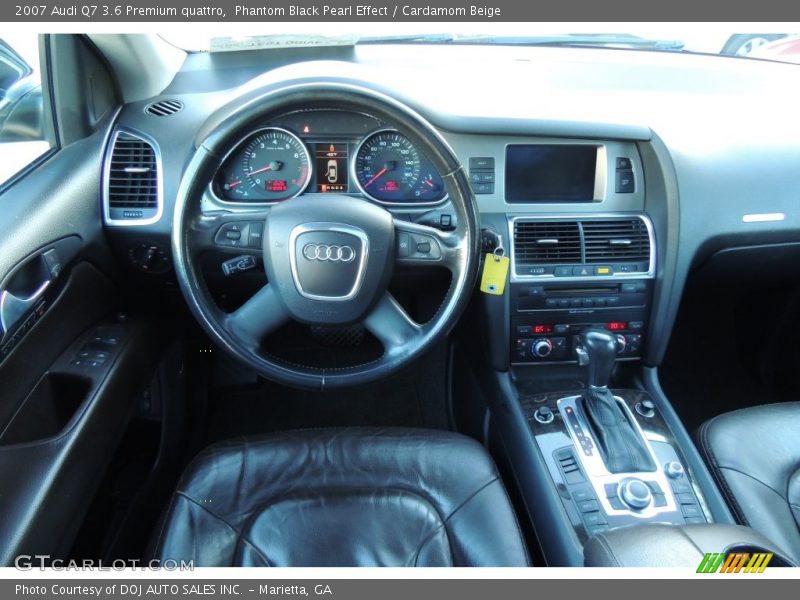 Phantom Black Pearl Effect / Cardamom Beige 2007 Audi Q7 3.6 Premium quattro