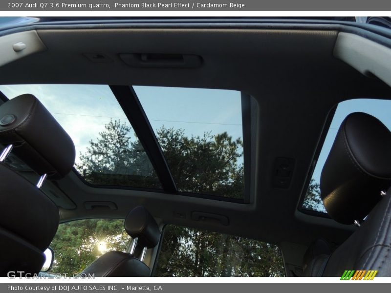 Phantom Black Pearl Effect / Cardamom Beige 2007 Audi Q7 3.6 Premium quattro