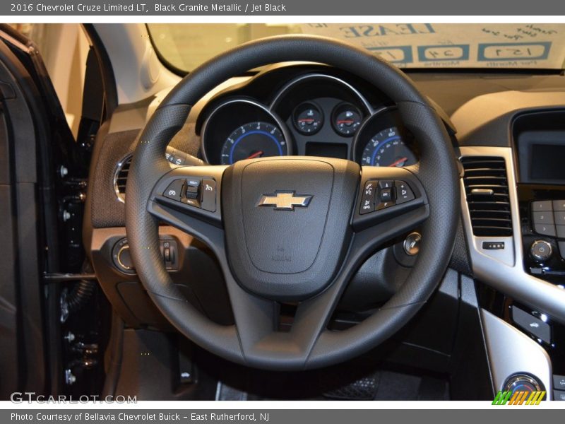 Black Granite Metallic / Jet Black 2016 Chevrolet Cruze Limited LT