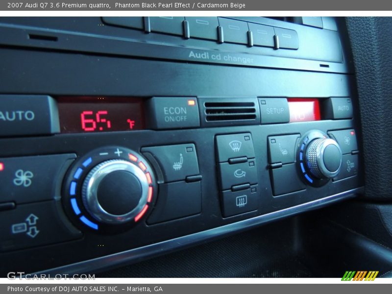Phantom Black Pearl Effect / Cardamom Beige 2007 Audi Q7 3.6 Premium quattro