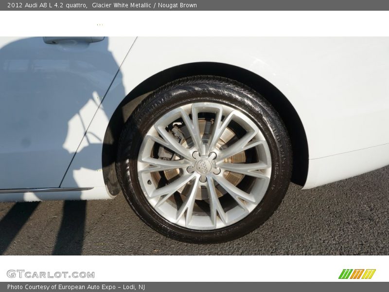 Glacier White Metallic / Nougat Brown 2012 Audi A8 L 4.2 quattro