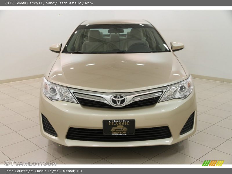 Sandy Beach Metallic / Ivory 2012 Toyota Camry LE