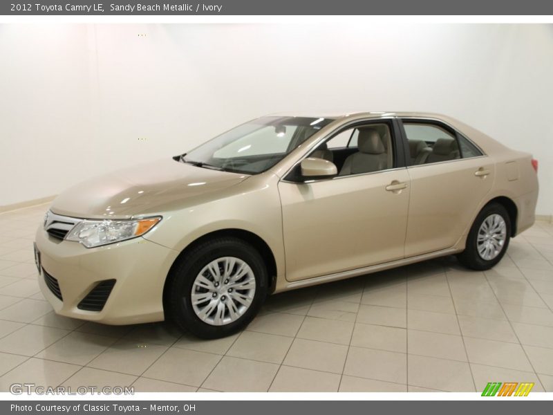 Sandy Beach Metallic / Ivory 2012 Toyota Camry LE