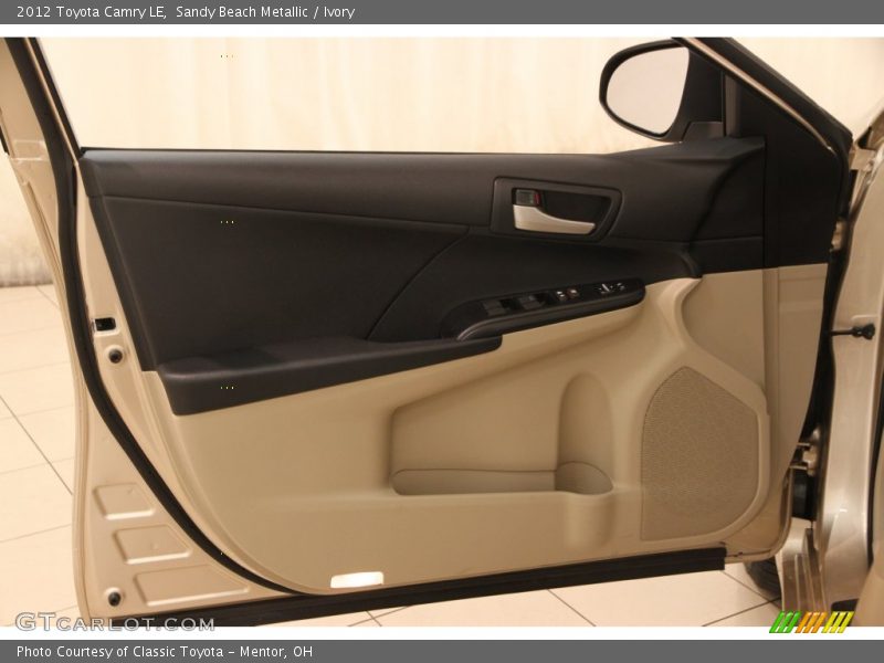 Sandy Beach Metallic / Ivory 2012 Toyota Camry LE