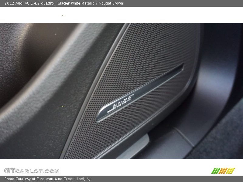 Glacier White Metallic / Nougat Brown 2012 Audi A8 L 4.2 quattro