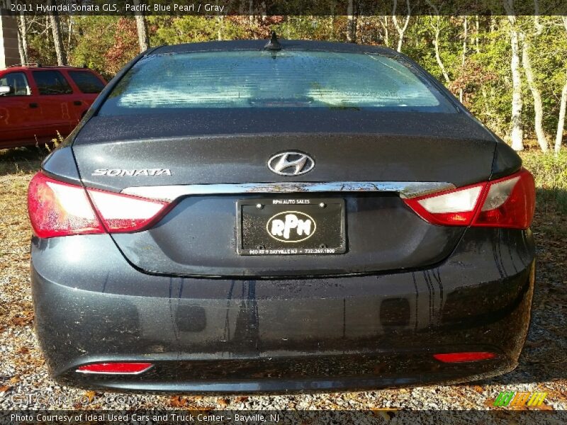 Pacific Blue Pearl / Gray 2011 Hyundai Sonata GLS