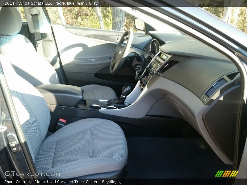 Pacific Blue Pearl / Gray 2011 Hyundai Sonata GLS