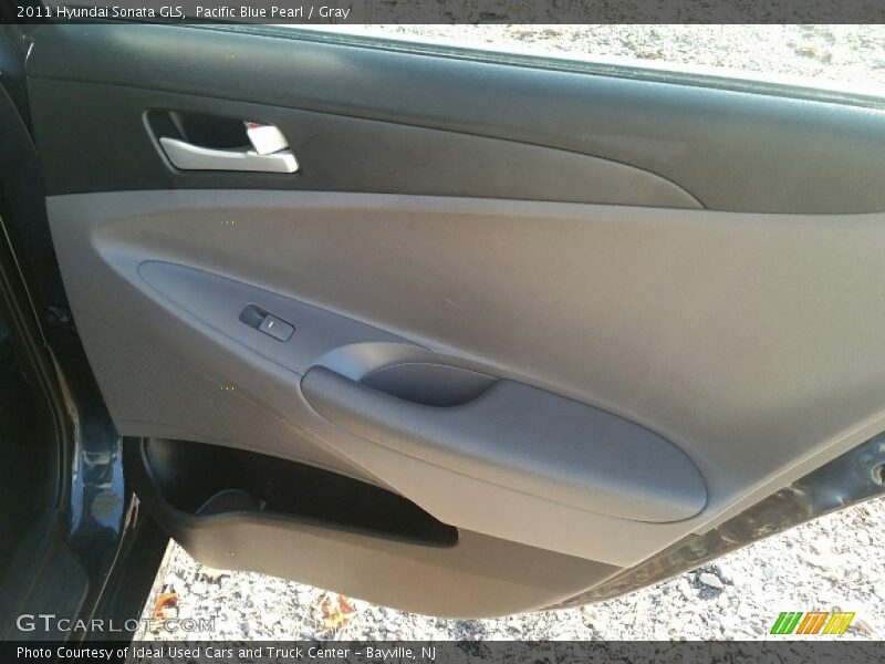 Pacific Blue Pearl / Gray 2011 Hyundai Sonata GLS