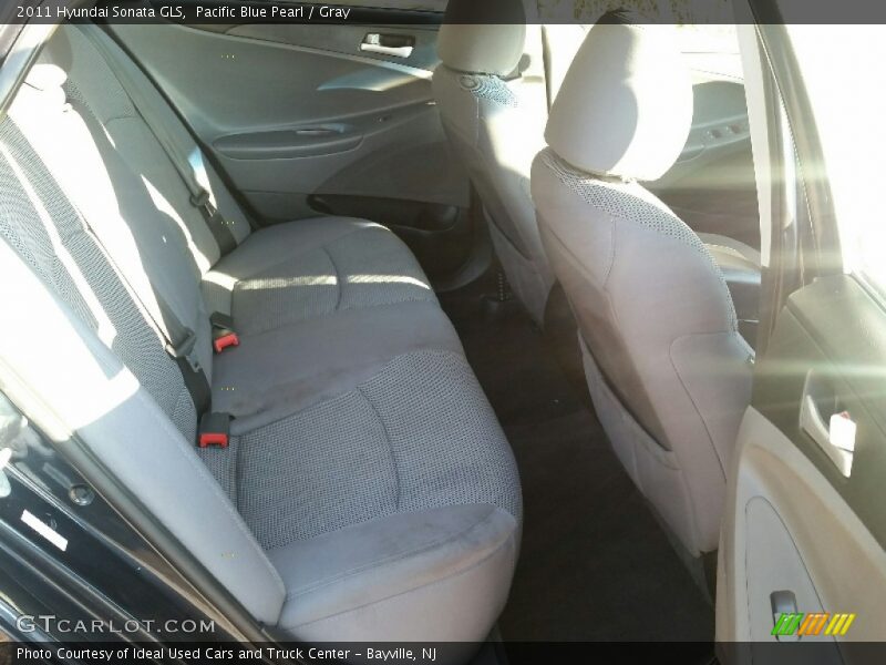 Pacific Blue Pearl / Gray 2011 Hyundai Sonata GLS
