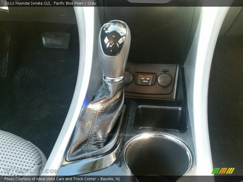 Pacific Blue Pearl / Gray 2011 Hyundai Sonata GLS