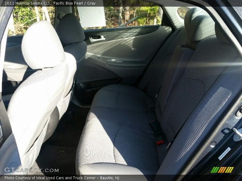 Pacific Blue Pearl / Gray 2011 Hyundai Sonata GLS