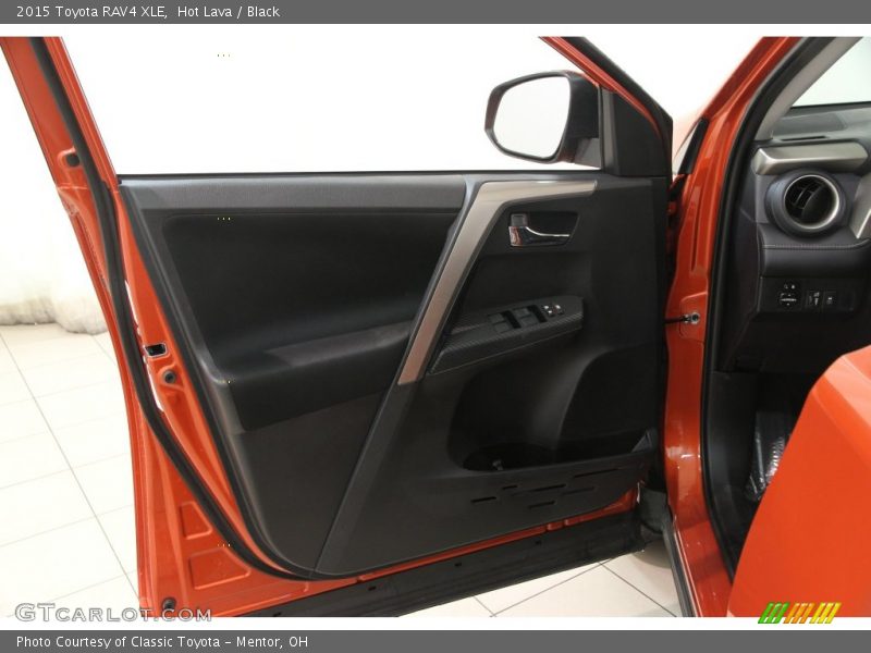 Hot Lava / Black 2015 Toyota RAV4 XLE