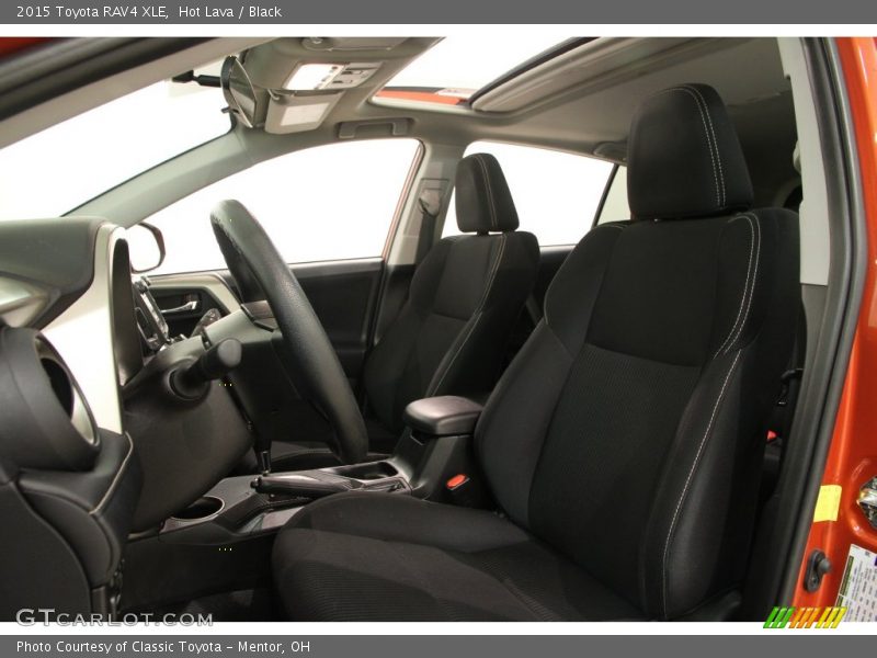 Hot Lava / Black 2015 Toyota RAV4 XLE