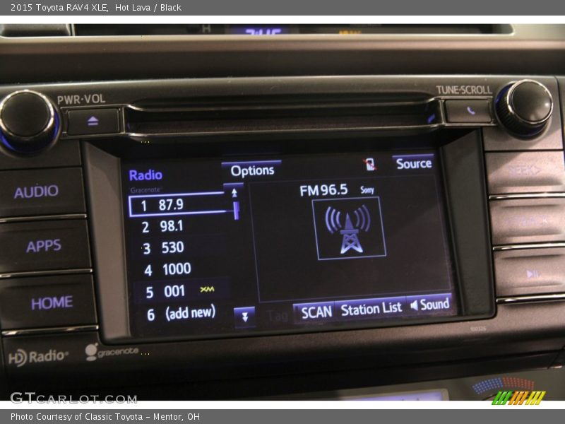 Audio System of 2015 RAV4 XLE