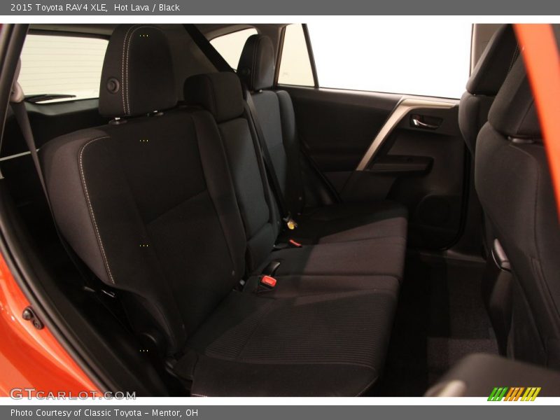 Hot Lava / Black 2015 Toyota RAV4 XLE