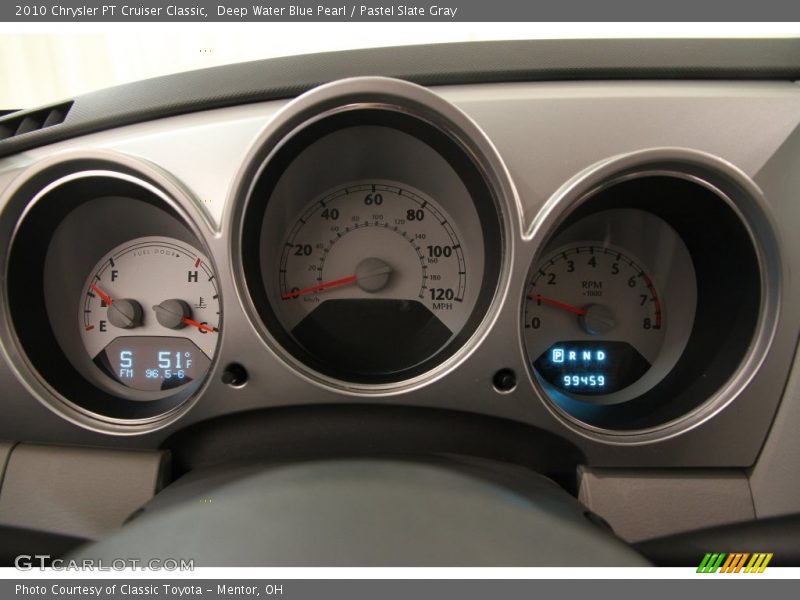 Deep Water Blue Pearl / Pastel Slate Gray 2010 Chrysler PT Cruiser Classic