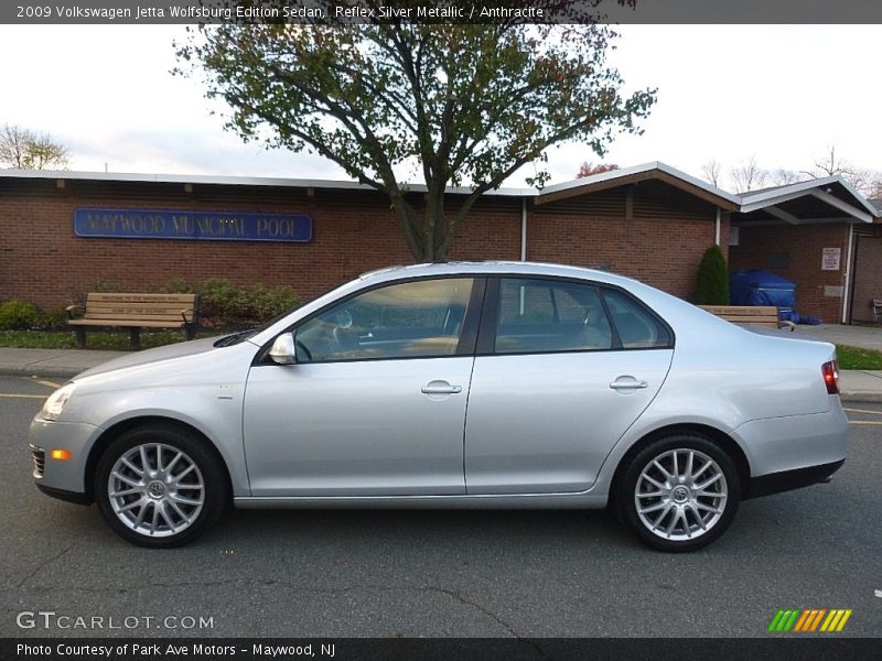 Reflex Silver Metallic / Anthracite 2009 Volkswagen Jetta Wolfsburg Edition Sedan