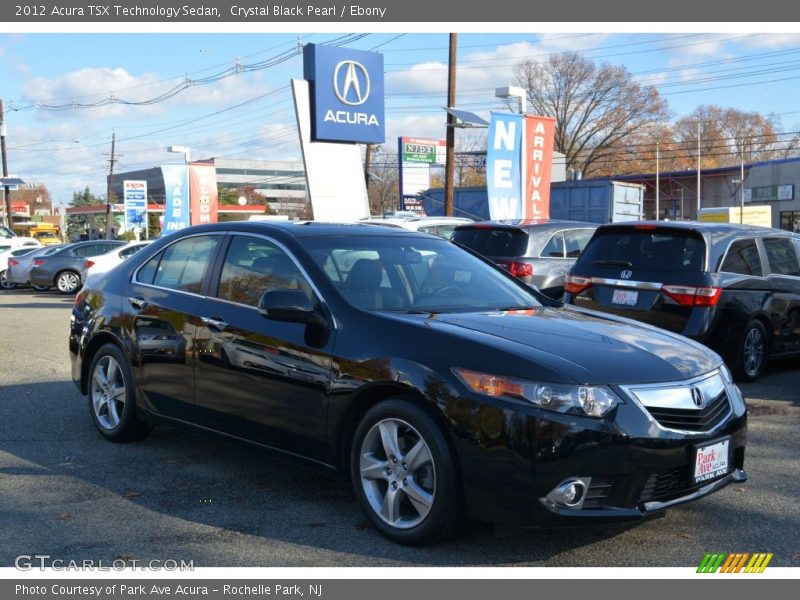 Crystal Black Pearl / Ebony 2012 Acura TSX Technology Sedan