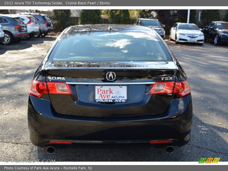 Crystal Black Pearl / Ebony 2012 Acura TSX Technology Sedan