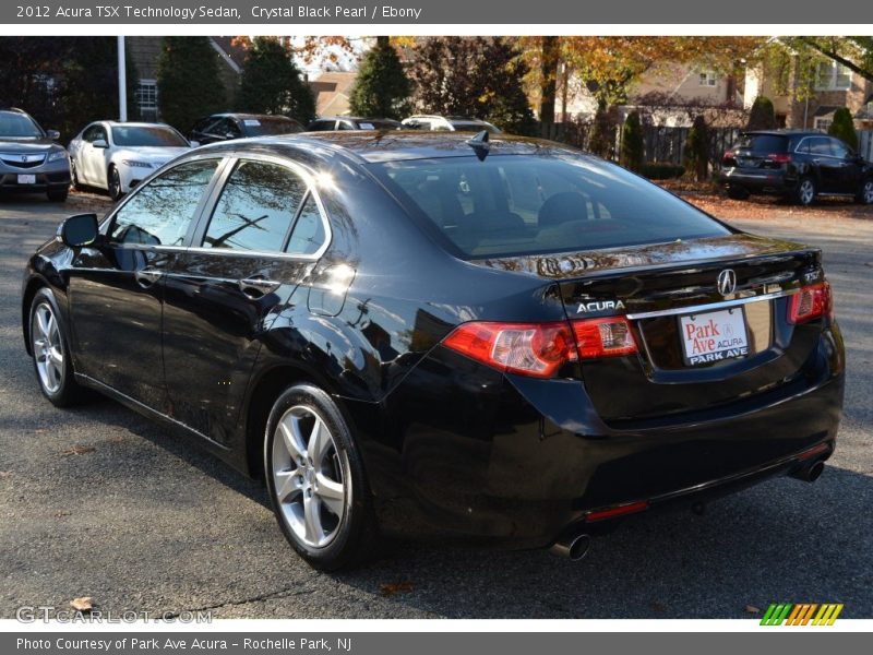 Crystal Black Pearl / Ebony 2012 Acura TSX Technology Sedan