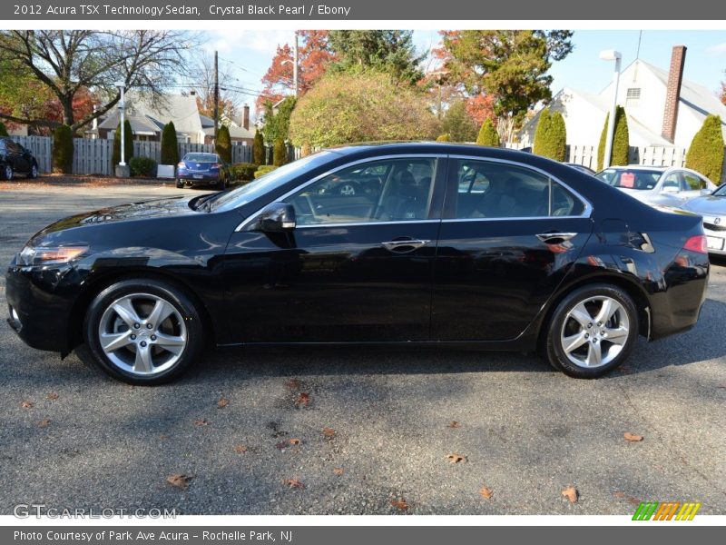 Crystal Black Pearl / Ebony 2012 Acura TSX Technology Sedan