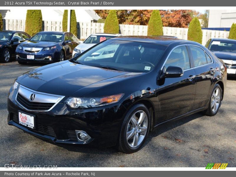 Crystal Black Pearl / Ebony 2012 Acura TSX Technology Sedan