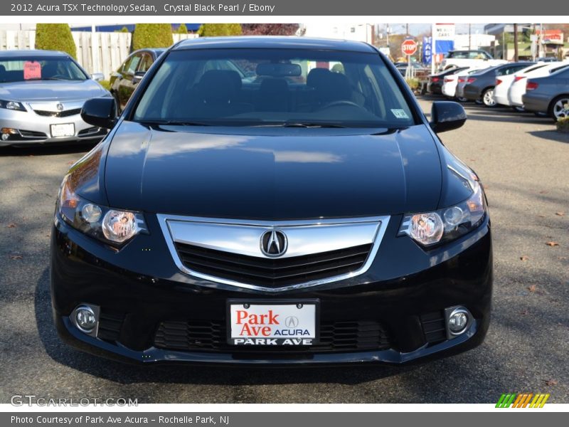 Crystal Black Pearl / Ebony 2012 Acura TSX Technology Sedan