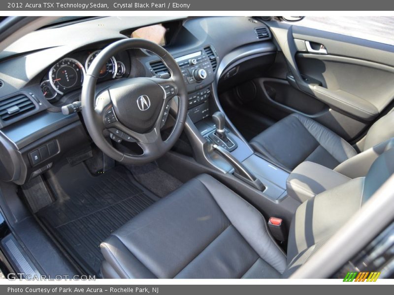 Crystal Black Pearl / Ebony 2012 Acura TSX Technology Sedan
