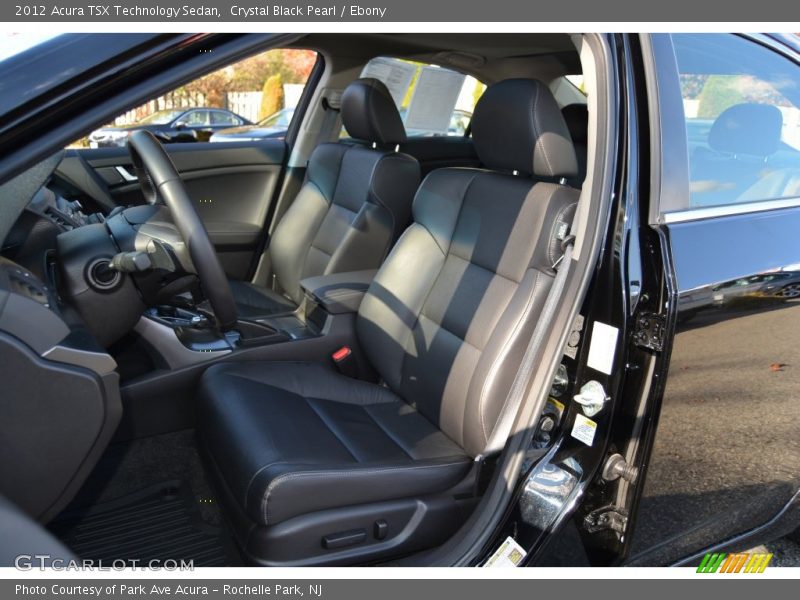 Crystal Black Pearl / Ebony 2012 Acura TSX Technology Sedan