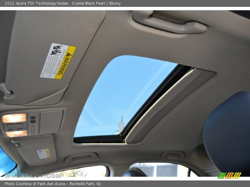 Crystal Black Pearl / Ebony 2012 Acura TSX Technology Sedan