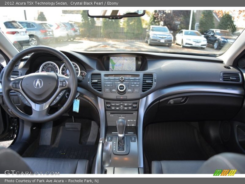 Crystal Black Pearl / Ebony 2012 Acura TSX Technology Sedan