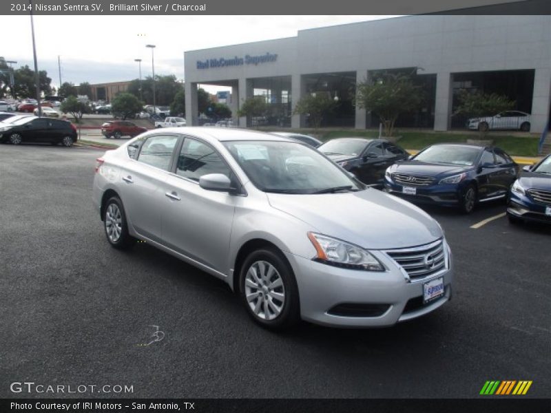 Brilliant Silver / Charcoal 2014 Nissan Sentra SV