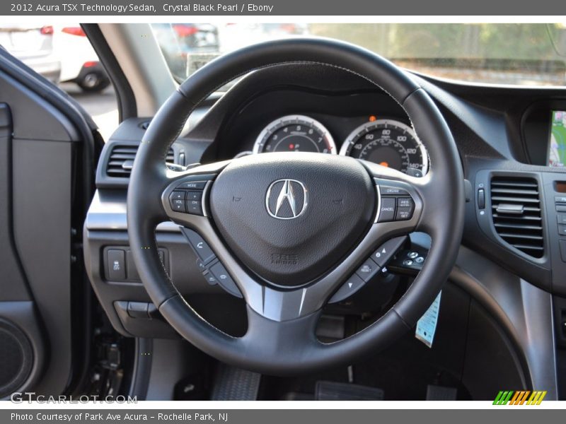 Crystal Black Pearl / Ebony 2012 Acura TSX Technology Sedan