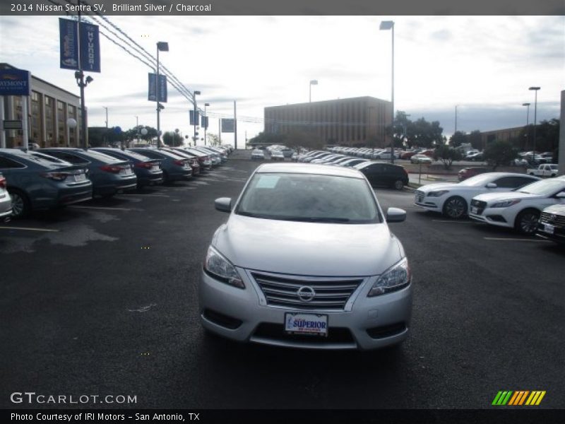 Brilliant Silver / Charcoal 2014 Nissan Sentra SV