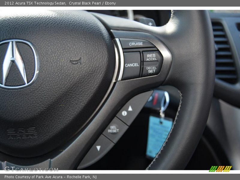 Crystal Black Pearl / Ebony 2012 Acura TSX Technology Sedan