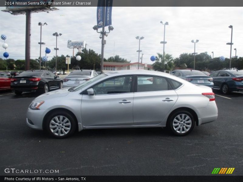 Brilliant Silver / Charcoal 2014 Nissan Sentra SV