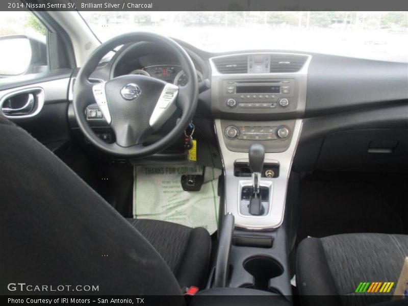 Brilliant Silver / Charcoal 2014 Nissan Sentra SV