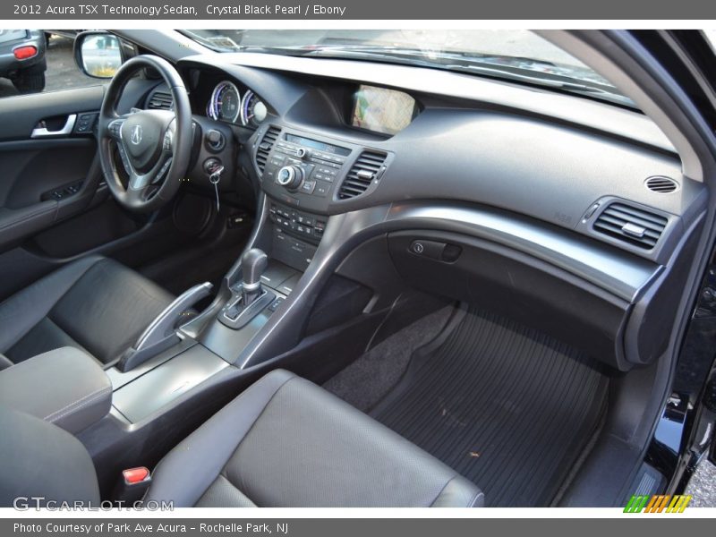 Crystal Black Pearl / Ebony 2012 Acura TSX Technology Sedan