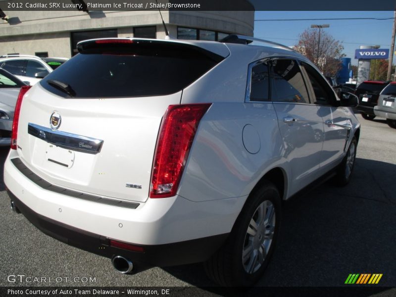 Platinum Ice Tricoat / Shale/Brownstone 2012 Cadillac SRX Luxury