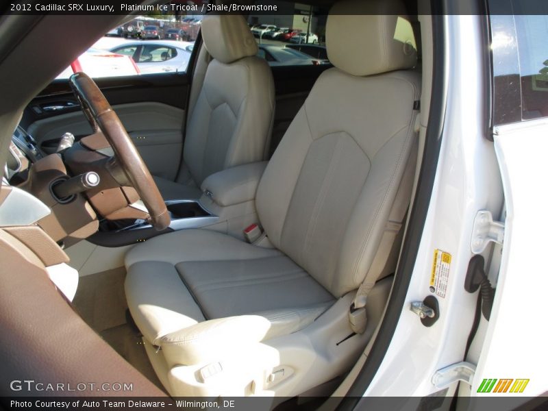 Platinum Ice Tricoat / Shale/Brownstone 2012 Cadillac SRX Luxury