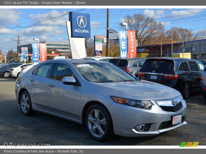 Forged Silver Metallic / Ebony 2012 Acura TSX Sedan