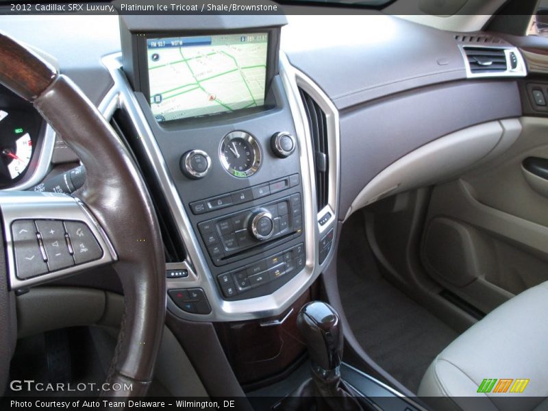 Platinum Ice Tricoat / Shale/Brownstone 2012 Cadillac SRX Luxury
