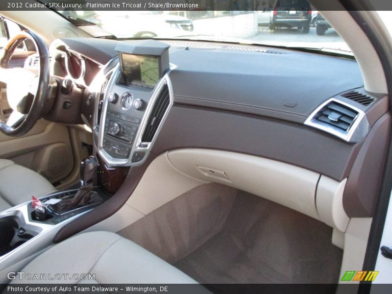 Platinum Ice Tricoat / Shale/Brownstone 2012 Cadillac SRX Luxury