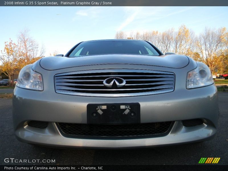 Platinum Graphite Gray / Stone 2008 Infiniti G 35 S Sport Sedan