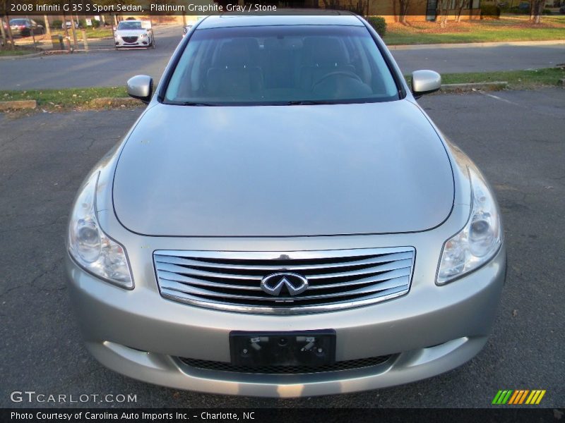 Platinum Graphite Gray / Stone 2008 Infiniti G 35 S Sport Sedan