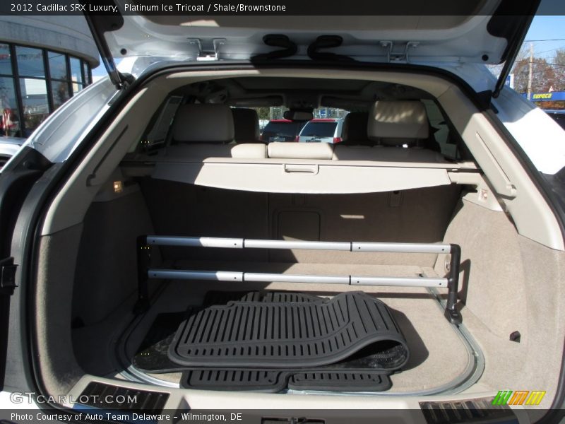 Platinum Ice Tricoat / Shale/Brownstone 2012 Cadillac SRX Luxury
