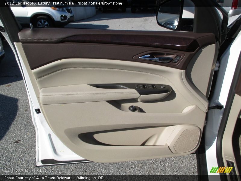 Platinum Ice Tricoat / Shale/Brownstone 2012 Cadillac SRX Luxury