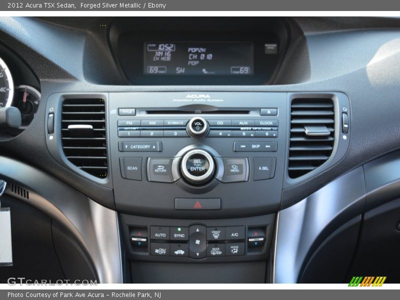Forged Silver Metallic / Ebony 2012 Acura TSX Sedan